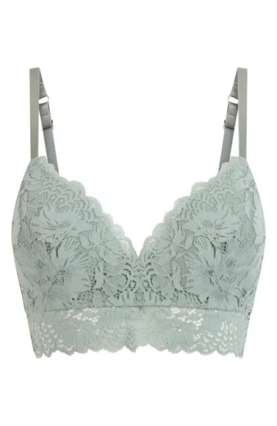 Hunkemoller Andrea Padded Non-wired Bra In Green