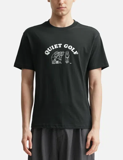 Quiet Golf Crew T-shirt In Black