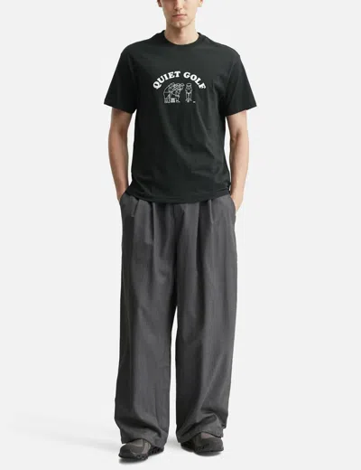 Quiet Golf Crew T-shirt In Black