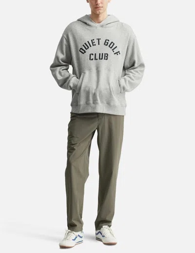 Quiet Golf Stencil Hoodie In Gray