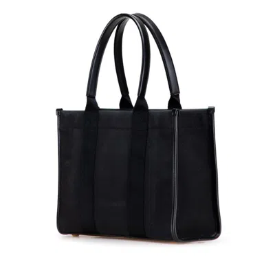 Pre-owned Balenciaga Black Canvas Leather Shoulder Bag Tote Bag ()