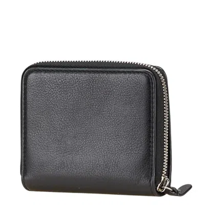 Pre-owned Balenciaga Black Leather Wallet (bi-fold) ()