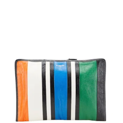 Pre-owned Balenciaga Multi-color Leather Clutch Bag ()