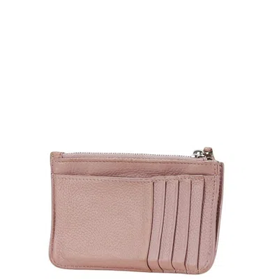 Pre-owned Balenciaga Pink Leather Coin Purse/coin Case ()