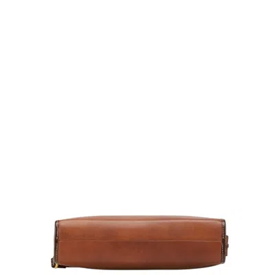 Pre-owned Bally Brown Leather Clutch Bag ()