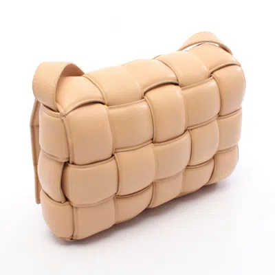 Pre-owned Bottega Veneta Beige Leather Shoulder Bag () In Sand