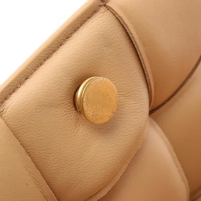 Pre-owned Bottega Veneta Beige Leather Shoulder Bag () In Sand