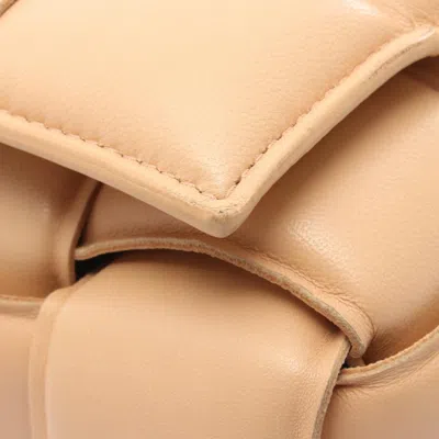 Pre-owned Bottega Veneta Beige Leather Shoulder Bag () In Sand
