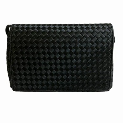 Pre-owned Bottega Veneta Black Silk Shoulder Bag ()