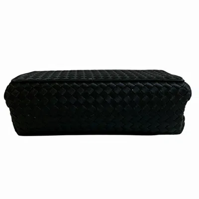 Pre-owned Bottega Veneta Black Silk Shoulder Bag ()