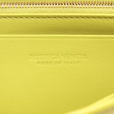 Pre-owned Bottega Veneta Green Leather Long Wallet (bi-fold) ()