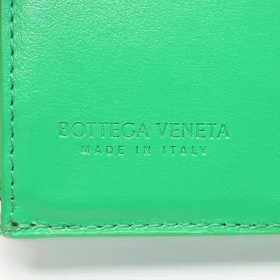 Pre-owned Bottega Veneta Green Leather Wallet (tri-fold) ()