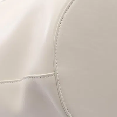 Pre-owned Bottega Veneta White Leather Basket Tote Bag ()