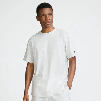 Champion Men's Classic Logo Crewneck Short-sleeve T-shirt In White