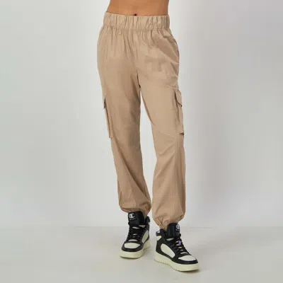 Champion Woven Cargo Pants, C Logo In Brown