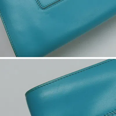 Pre-owned Bvlgari Blue Turquoise Leather Handbag Shoulder Bag () In Multi