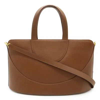 Pre-owned Bvlgari Brown Leather Handbag Shoulder Bag ()
