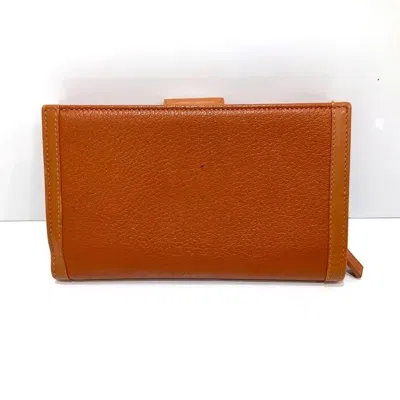 Pre-owned Bvlgari Brown Leather Wallet (bi-fold) ()