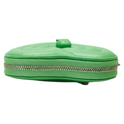 Pre-owned Bvlgari Green Leather Coin Purse/coin Case ()