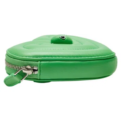 Pre-owned Bvlgari Green Leather Coin Purse/coin Case ()