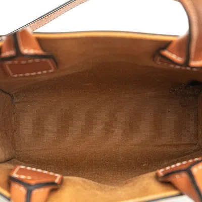 Pre-owned Celine Black Brown Pvc Leather Shoulder Bag Tote Bag () In Multi