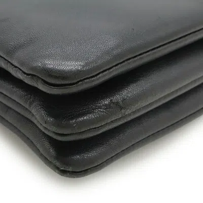Pre-owned Celine Black Leather Pochette Pouch Shoulder Bag ()