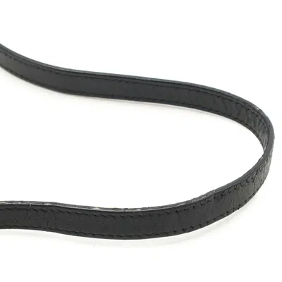 Pre-owned Celine Black Leather Pochette Pouch Shoulder Bag ()