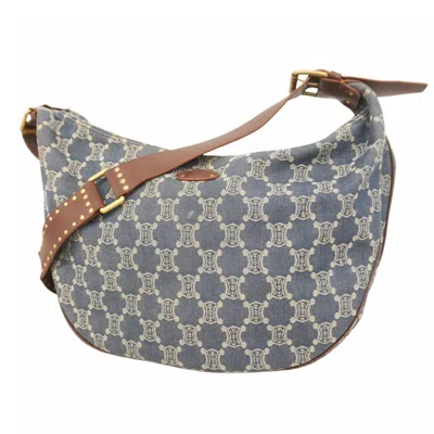 Pre-owned Celine Blue Denim Shoulder Bag ()