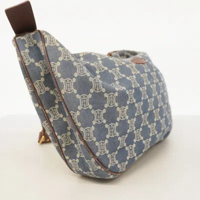 Pre-owned Celine Blue Denim Shoulder Bag ()