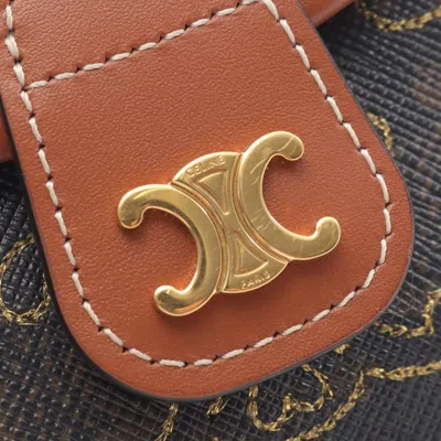 Pre-owned Celine Brown Canvas Leather Shoulder Bag ()