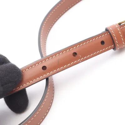 Pre-owned Celine Brown Canvas Leather Shoulder Bag ()