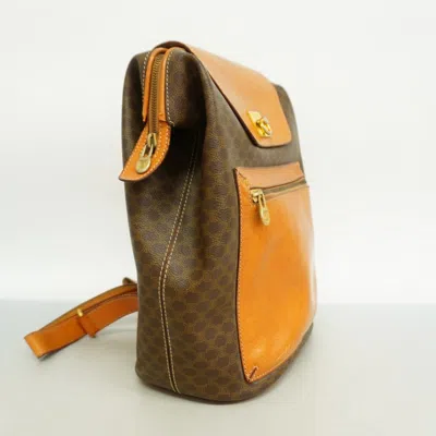 Pre-owned Celine Brown Pvc Backpack ()