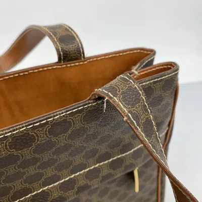 Pre-owned Celine Brown Pvc Tote Bag ()