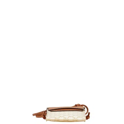Pre-owned Celine Brown White Pvc Leather Shoulder Bag () In Multi