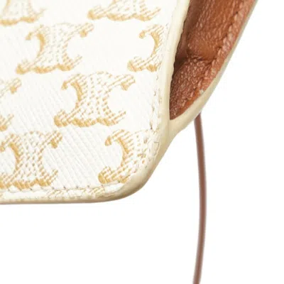 Pre-owned Celine Brown White Pvc Leather Shoulder Bag () In Multi