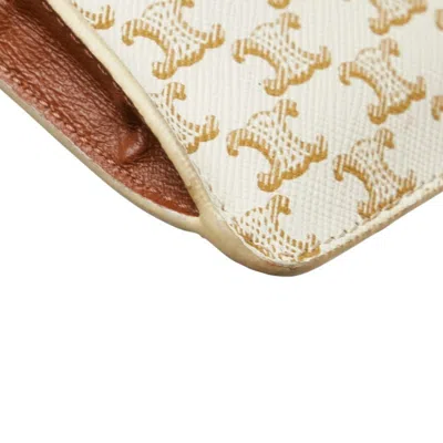 Pre-owned Celine Brown White Pvc Leather Shoulder Bag () In Multi