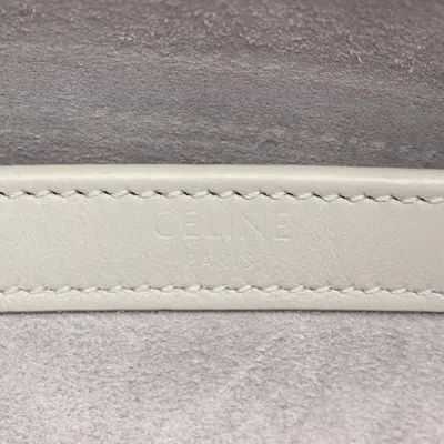 Pre-owned Celine Gray Leather Shoulder Bag ()