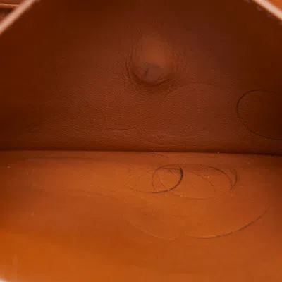 Pre-owned Celine Macadam Black Brown Pvc Leather Wallet (tri-fold) () In Multi