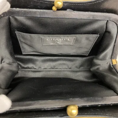 Pre-owned Chanel Black Brown Leather Shoulder Bag () In Multi