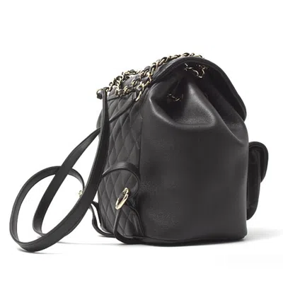 Pre-owned Chanel Black Leather Backpack ()