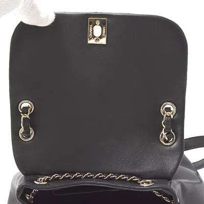 Pre-owned Chanel Black Leather Backpack ()