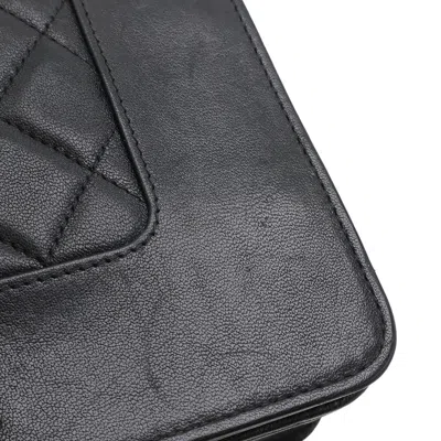 Pre-owned Chanel Black Leather Pochette Shoulder Bag ()