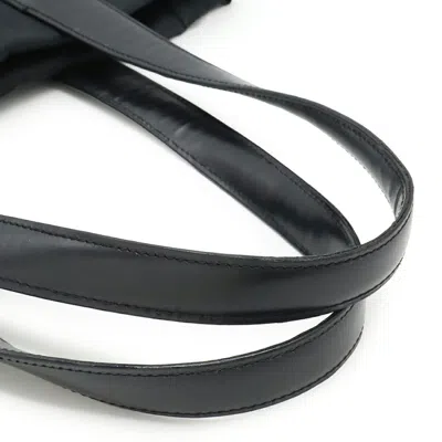 Pre-owned Chanel Black Nylon Leather Shoulder Bag Tote Bag ()