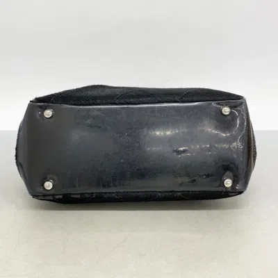 Pre-owned Chanel Black Patent Leather Leather Tote Bag ()