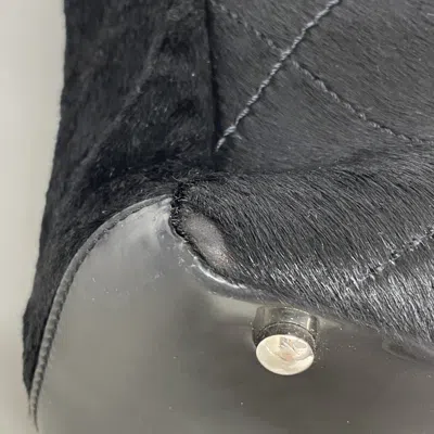 Pre-owned Chanel Black Patent Leather Leather Tote Bag ()