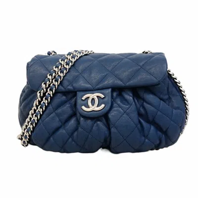 Pre-owned Chanel Blue Leather Shoulder Bag ()