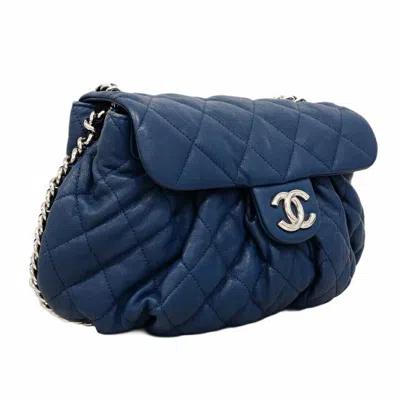 Pre-owned Chanel Blue Leather Shoulder Bag ()