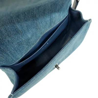 Pre-owned Chanel Blue Denim Shoulder Bag ()