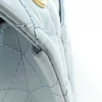 Pre-owned Chanel Light Blue Leather Shoulder Bag ()