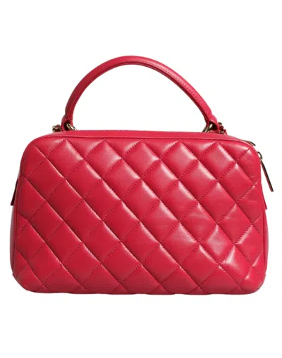 Pre-owned Chanel Pink Seal Matelasse Chain Cc Lamb Skin Leather Women's Bag